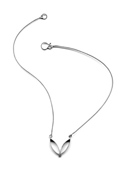 PARA $180-sterling silver necklace with sanding disk texture (16" snake chain)